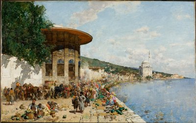 Día de mercado en Constantinopla de Alberto Pasini